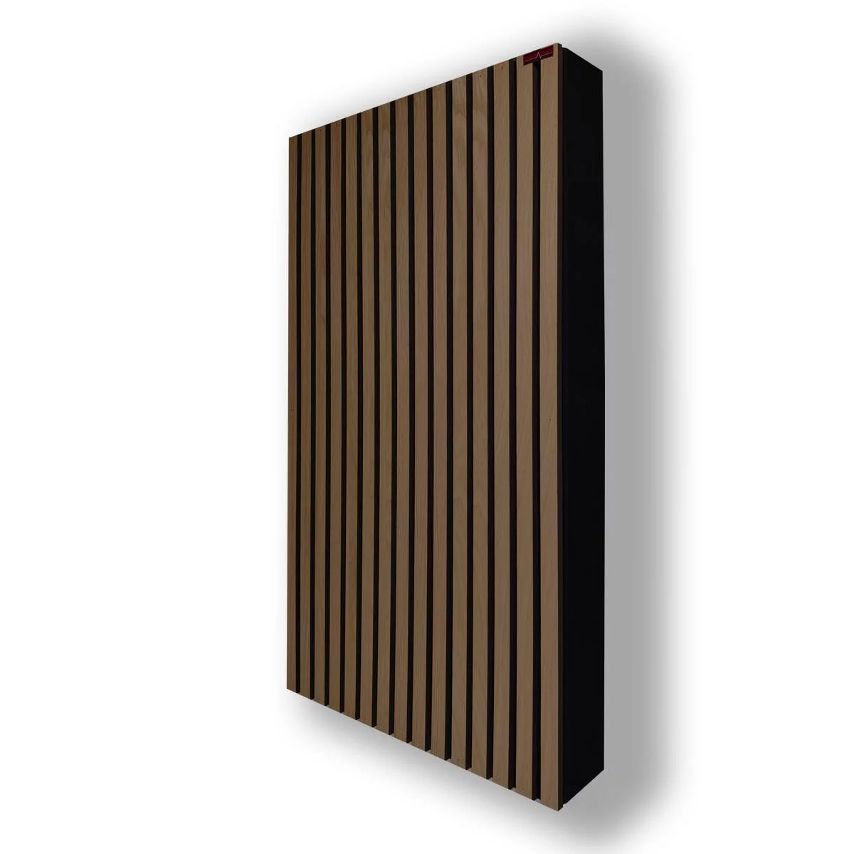 Akustikpanel med Framsida i Trälameller 100x60x8–13 cm