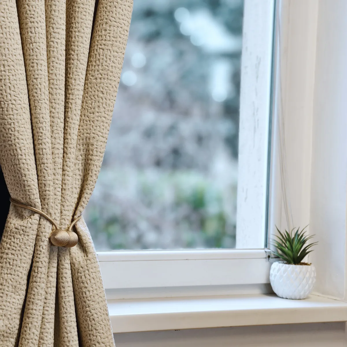 Akustisk gardin Jaguar beige