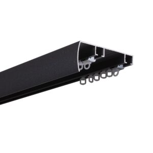 DECO Takmonterad Gardinstång med Frontpanel – Antracitmetall – Finns i Flera Storlekar (4) DECO Takmonterad Gardinstång med Frontpanel – Antracitmetall – Finns i Flera Storlekar