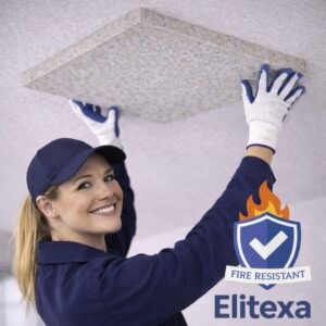 Elitexa brandsäkra skumpaneler i tak – Smile Installation