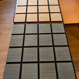 Freja Trä rutmönstrad akustisk väggpanel – 60x60cm – white oak (7) Freja Trä rutmönstrad akustisk väggpanel - 60x60cm - white oak (7)