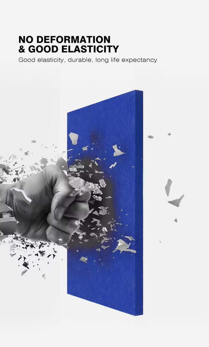 Pet's höga slagtålighet gör den till en utmärkt akustikpanel för utomhusbruk.