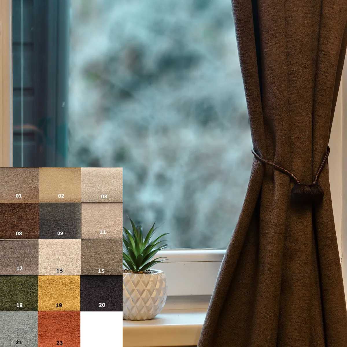 Softy – ljudisolerande gardiner för ditt vardagsrum. Denna bild är endast illustrativ