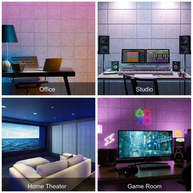 Akustiska paneler för kontor, studio, hemmabio och spelrum
