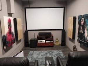 cinema room with acoustic panels (2)
