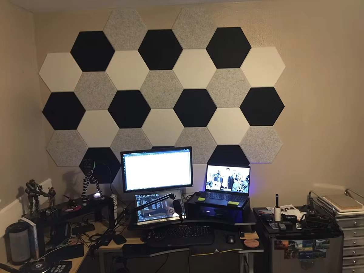 Bilnora Extra Tät filt Hexagonal akustikpanel 50x50x0,9cm - Bild 14